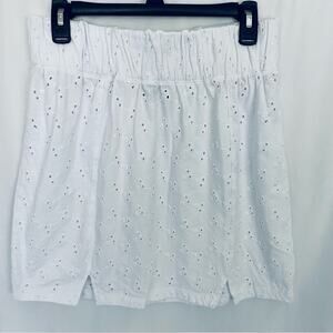 ASOS White Eyelet Mini Skirt Size 10/12